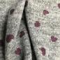 Preview: Hilco Strickstoff Heart grau Glitzer lila